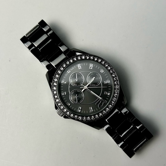 Avon Women’s Black Rhinestone Watch✨ - Picture 3 of 6
